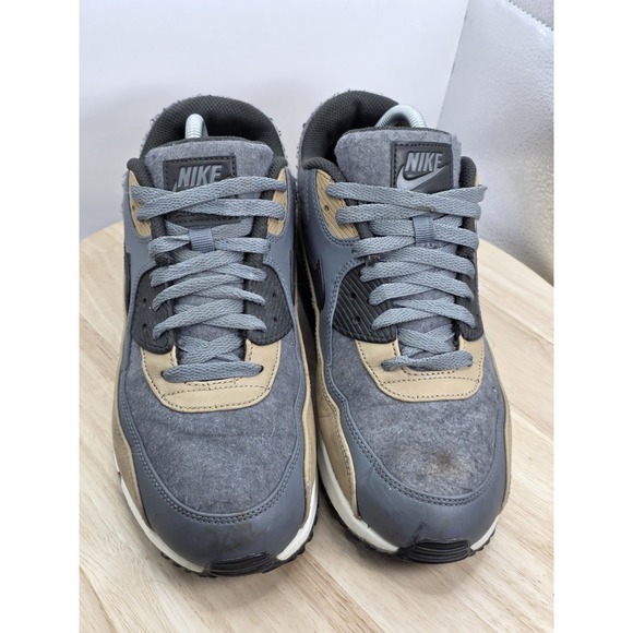 Mens Size 9.5 - Nike Air Max 90 Premium Wool Casual Running Shoes - Picture 4 of 9